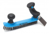 Щетка по металлу двуручная в пластиковом корпусе с прорезиненными эргономическими рукоятками (провол. Большой выбор на сайте Трейдимпорт