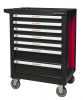 Тележка инструментальная 7-и полочная(красная) с пластиковой защитой корпуса+2боковые перфорации,460. Большой выбор на сайте Трейдимпорт