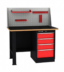 На сайте Трейдимпорт можно недорого купить Верстак промышленный однотумбовый ATLAS CT1200M4-L-B031-P. 