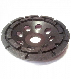 На сайте Трейдимпорт можно недорого купить Чашка алмазная двухрядная 125мм/22,23 Solga Diamant 53220125. 